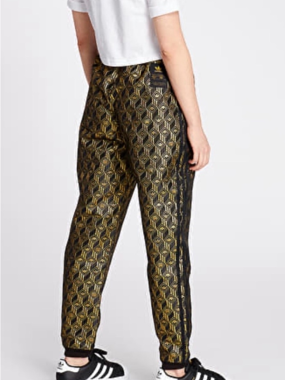 adidas Black and Gold Reversible Track Pants